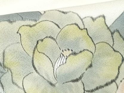 平和屋着物■訪問着　手描き　草花文　正絹　逸品　CABG6661xe