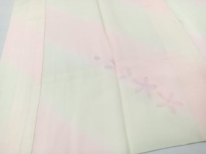 平和屋着物■長襦袢　袷　舞花文　暈し染め　正絹　逸品　CABG6665xe