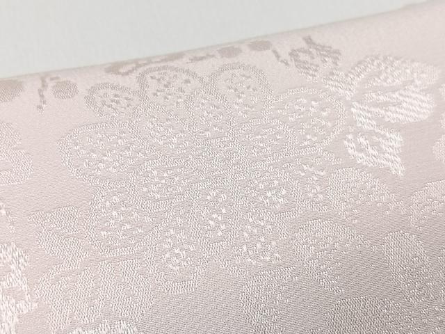 平和屋着物■振袖用長襦袢　無双仕立て　扇面花地紋　正絹　逸品　CABG6666xe