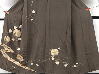 平和屋着物■訪問着　刺繍　花鳥文　金彩　正絹　逸品　CABG6669xe