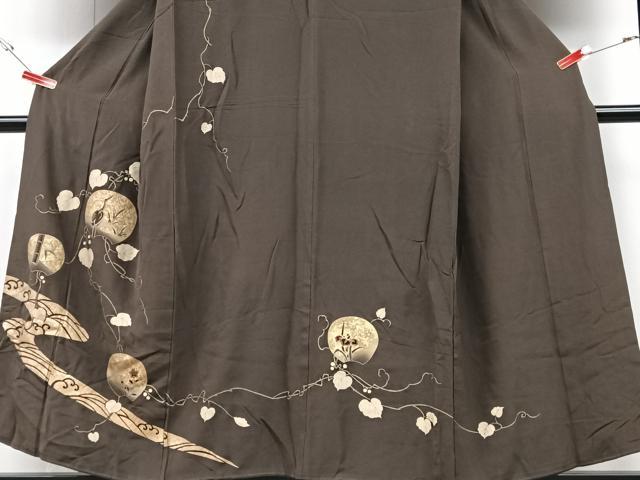平和屋着物■訪問着　刺繍　花鳥文　金彩　正絹　逸品　CABG6669xe