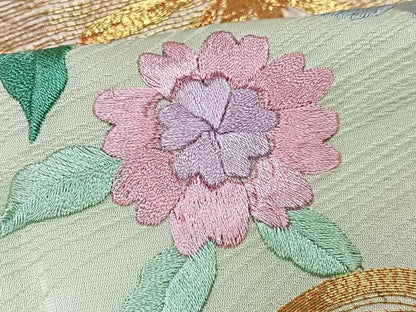 平和屋着物■豪華振袖　駒刺繍　花蝶文　暈し染め　正絹　逸品　CABG6672xe