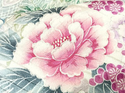 平和屋着物■豪華振袖　花鳥文　正絹　逸品　CABG6675xe