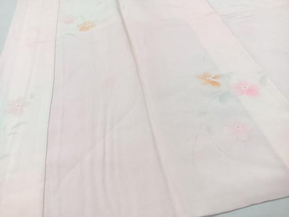 平和屋着物■長襦袢　袷　舞花文　正絹　逸品　CABG6683xe