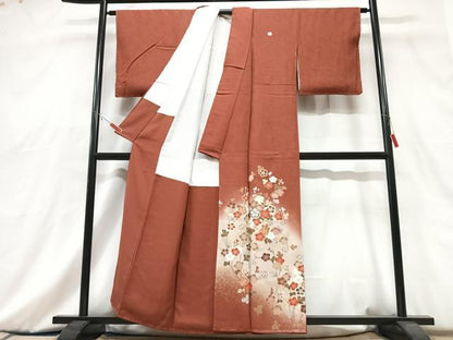 平和屋着物■豪華色留袖　草花文　暈し染め　金彩　正絹　逸品　CABG6686xe
