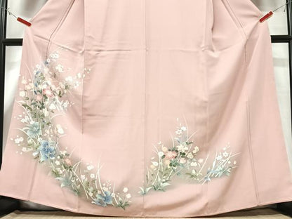 平和屋着物■訪問着　草花文　正絹　逸品　CABG6696xe