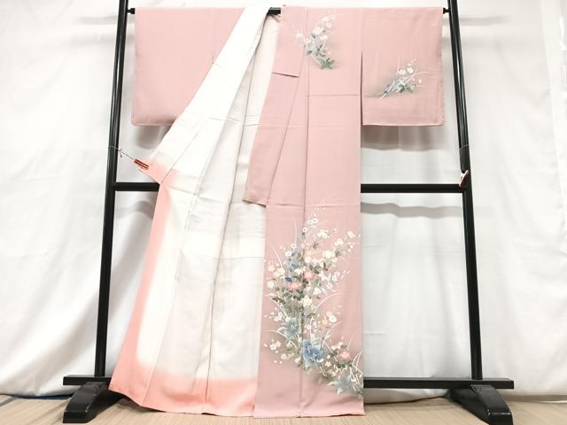 平和屋着物■訪問着　草花文　正絹　逸品　CABG6696xe