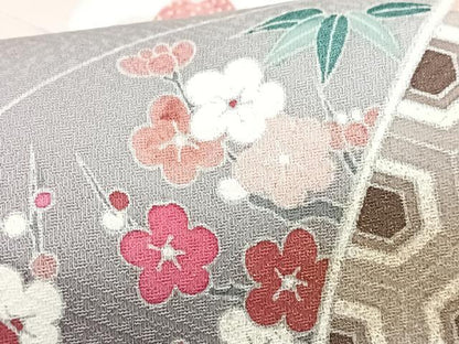 平和屋着物■訪問着　扇面花文　暈し染め　正絹　逸品　CABG6708xe