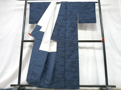 平和屋着物■上質な紬　雲取り文　正絹　逸品　CABG6710xe