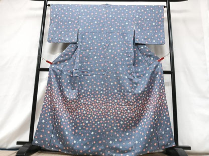 平和屋着物■訪問着　花尽くし　鮫小紋柄　正絹　逸品　CABG6711xe