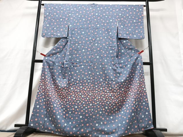 平和屋着物■訪問着　花尽くし　鮫小紋柄　正絹　逸品　CABG6711xe
