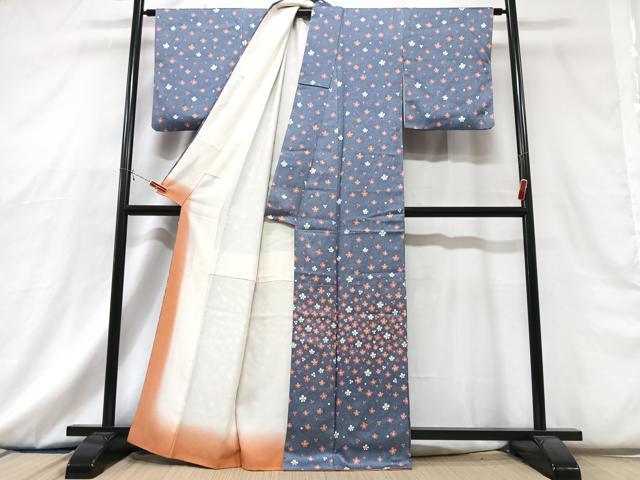 平和屋着物■訪問着　花尽くし　鮫小紋柄　正絹　逸品　CABG6711xe