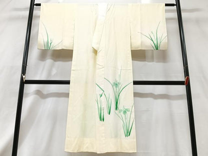 平和屋着物■長襦袢　無双仕立て　草花文　正絹　逸品　CABG6713xe