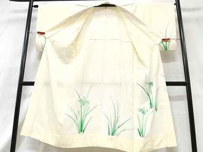 平和屋着物■長襦袢　無双仕立て　草花文　正絹　逸品　CABG6713xe