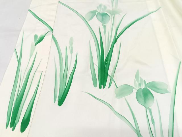 平和屋着物■長襦袢　無双仕立て　草花文　正絹　逸品　CABG6713xe
