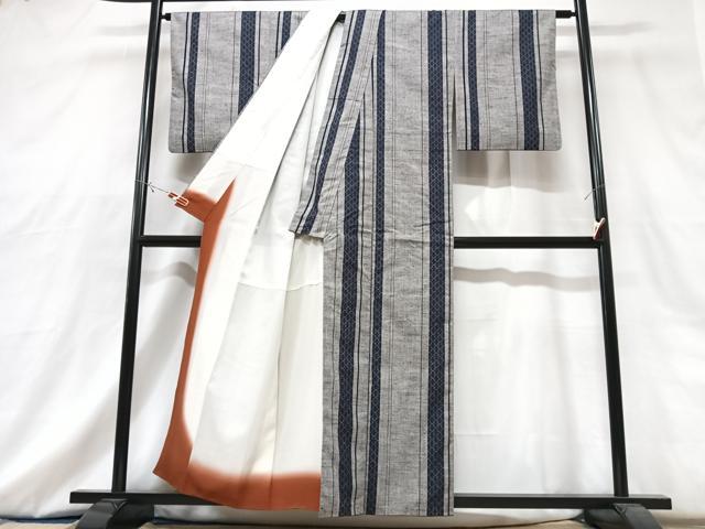平和屋着物■上質な紬　間道　正絹　逸品　CABG6714xe