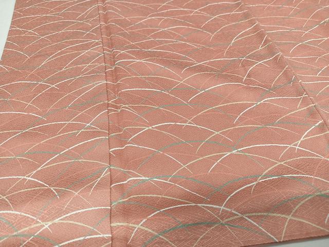平和屋着物■上質な小紋　芝草文　正絹　逸品　CABG6722xe