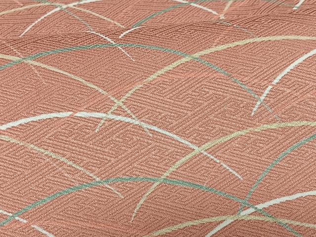平和屋着物■上質な小紋　芝草文　正絹　逸品　CABG6722xe