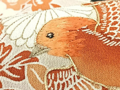 平和屋着物■豪華黒留袖　駒刺繍　孔雀花文　金彩　正絹　逸品　CABG6723xe