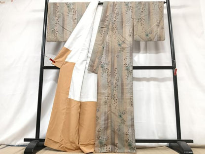 平和屋着物■小紋　草花文　洗える着物　CABG6729xe