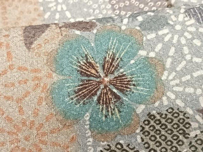 平和屋着物■小紋　草花文　洗える着物　CABG6729xe