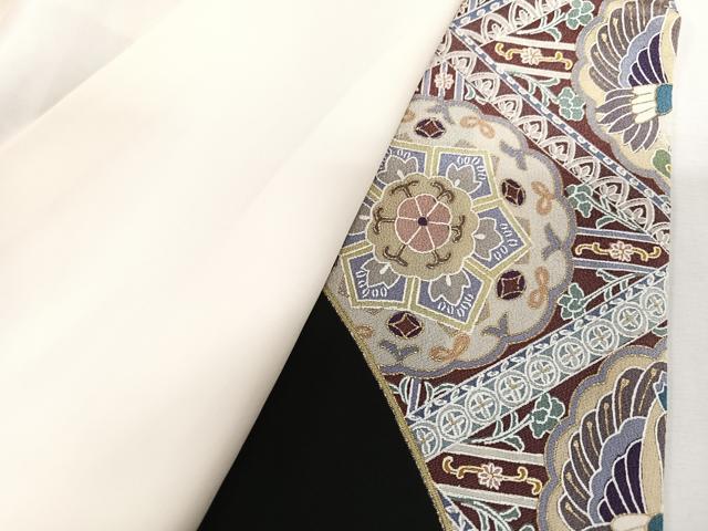 平和屋着物■豪華黒留袖 花鳥文 金彩 正絹 逸品 CABG6737xe