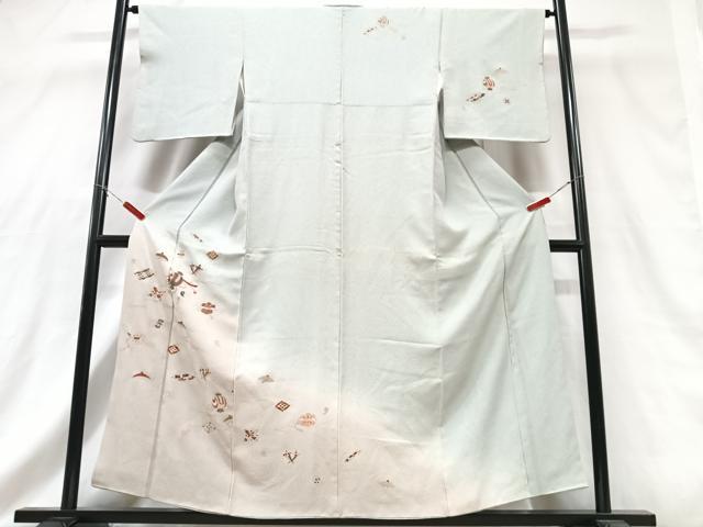平和屋着物■訪問着 宝尽し 暈し染め 金彩 正絹 逸品 CABG6740xe