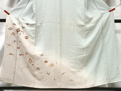 平和屋着物■訪問着 宝尽し 暈し染め 金彩 正絹 逸品 CABG6740xe