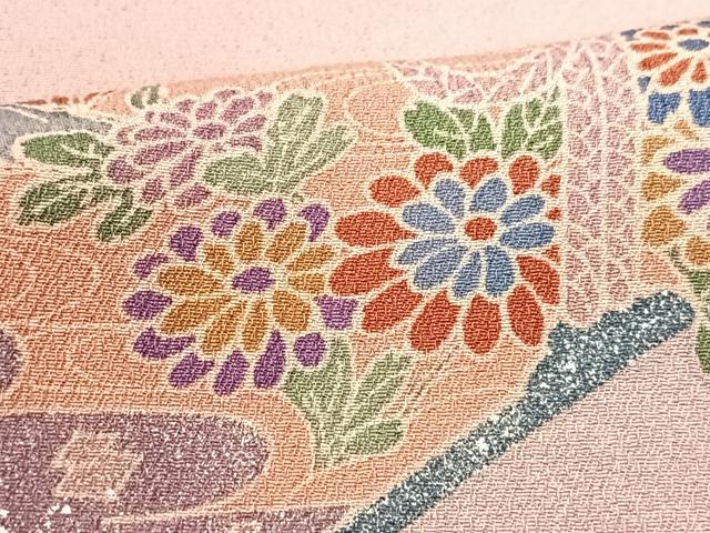 平和屋着物■訪問着　文箱花文　正絹　逸品　CABG6746xe