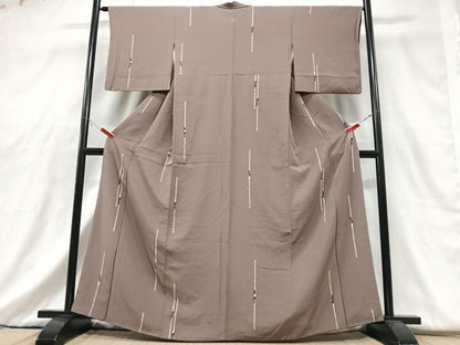 平和屋着物■上質な小紋　幾何学文様　正絹　逸品　CABG6753xe