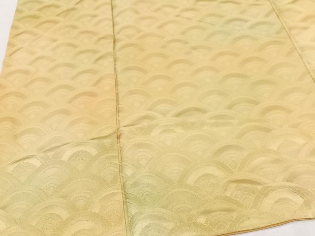 平和屋着物■上質な小紋　青海波地紋　暈し染め　正絹　逸品　CABG6755xe