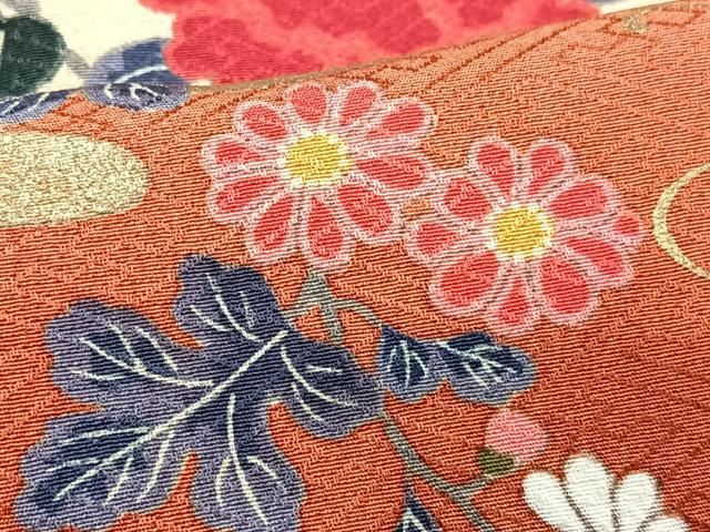 平和屋着物■訪問着　枝花文　暈し染め　金彩　正絹　逸品　CABG6762xe