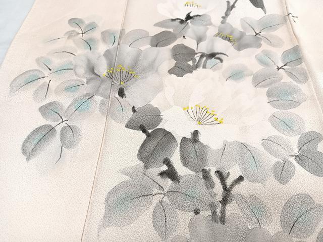 平和屋着物■訪問着　手描き　枝花文　正絹　逸品　CABG6767xe