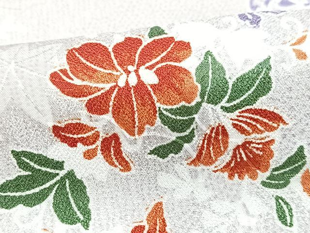平和屋着物■小紋　草花文　洗える着物　CABG6771xe