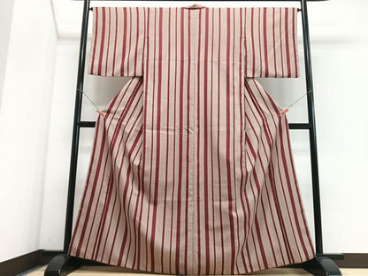平和屋着物■小紋　縞　洗える着物　CABG6781xe