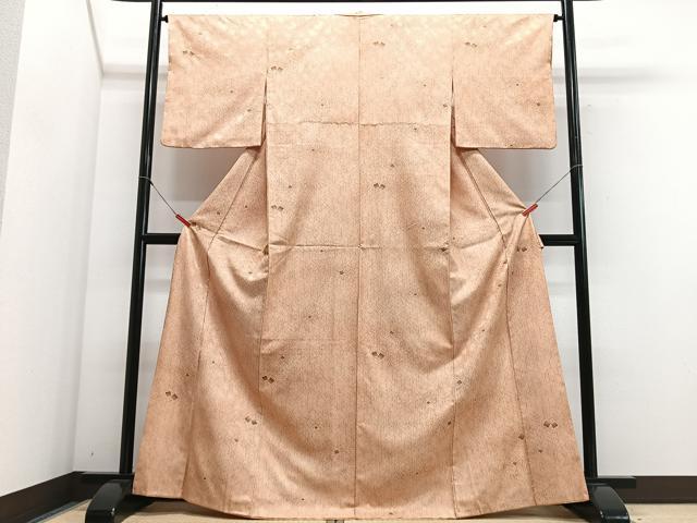 平和屋着物■小紋　芝草文　洗える着物　CABG6788xe