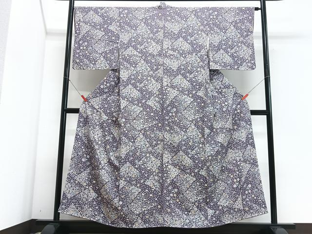 平和屋着物■上質な小紋　舞花文　正絹　逸品　CABG6790xe