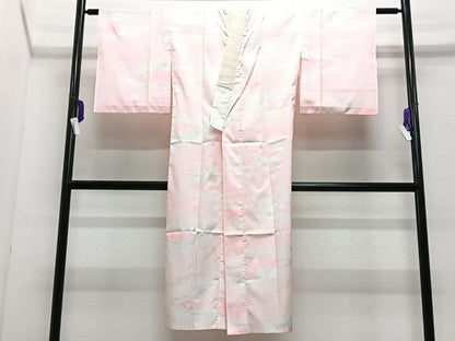 平和屋着物■長襦袢　無双仕立て　雲取り扇面地紋　暈し染め　洗える着物　CABG6799xe