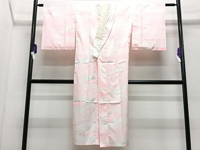 平和屋着物■長襦袢　無双仕立て　雲取り扇面地紋　暈し染め　洗える着物　CABG6799xe