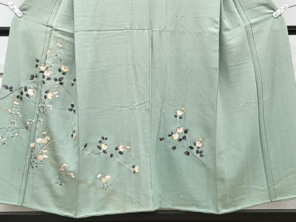 平和屋着物■訪問着　流水枝橘花文　金彩　正絹　逸品　未使用　CABG6804xi