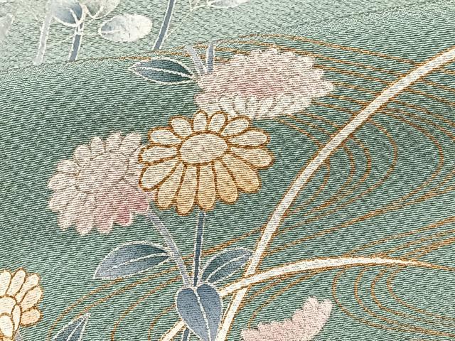 平和屋着物■訪問着　流水枝橘花文　金彩　正絹　逸品　未使用　CABG6804xi