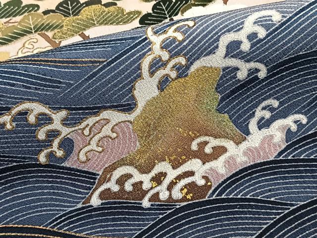 平和屋着物■豪華黒留袖　作家物　立波枝松文　金彩　正絹　逸品　CABG6814xi