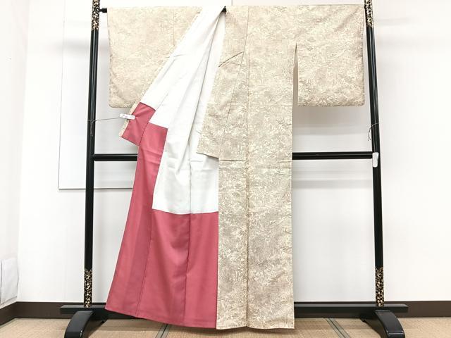 平和屋着物■上質な小紋　人物風景文　正絹　逸品　CABG6818xi