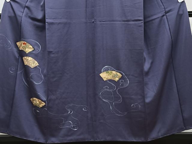 平和屋着物■訪問着　刺繍　地紙草花文　金彩　正絹　逸品　CABG6827xi
