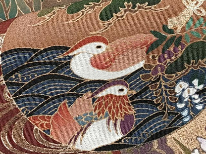 平和屋着物■豪華黒留袖　作家物　駒刺繍　本金箔　飛鳥風景文　正絹　逸品　CABG6831xi