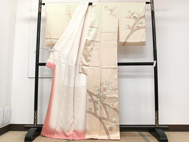 平和屋着物■訪問着　橘　金彩　西武百貨店扱い　正絹　逸品　CABG6834xi