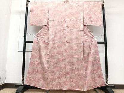 平和屋着物■上質な小紋　草重ね文　暈し染め　正絹　逸品　CABG6836xi