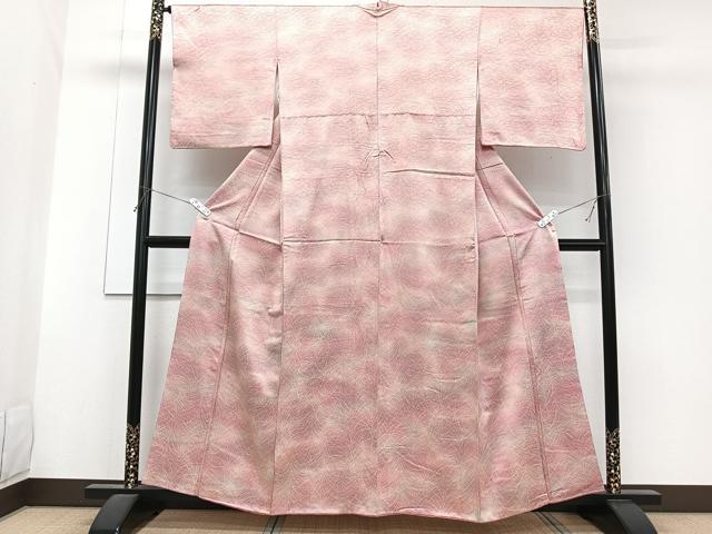 平和屋着物■上質な小紋　草重ね文　暈し染め　正絹　逸品　CABG6836xi
