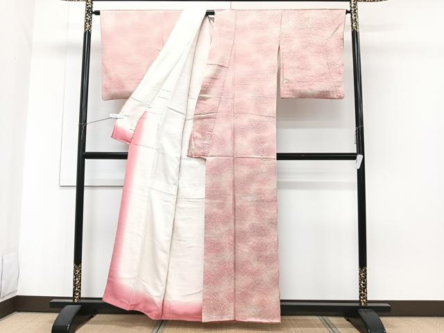 平和屋着物■上質な小紋　草重ね文　暈し染め　正絹　逸品　CABG6836xi