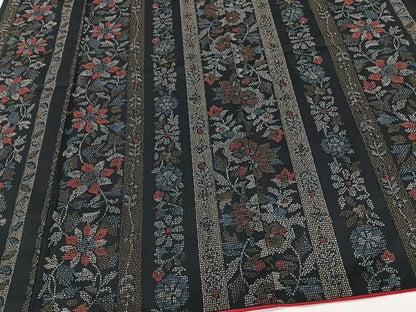 平和屋着物■小紋　間道草花文　洗える着物　CABG6838xi